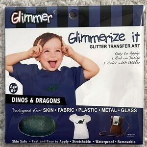 Glimmer Body Art "Dinos & Dragons" Glitter Transfer Art